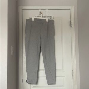 Boohoo Light Gray Quilted Joggers